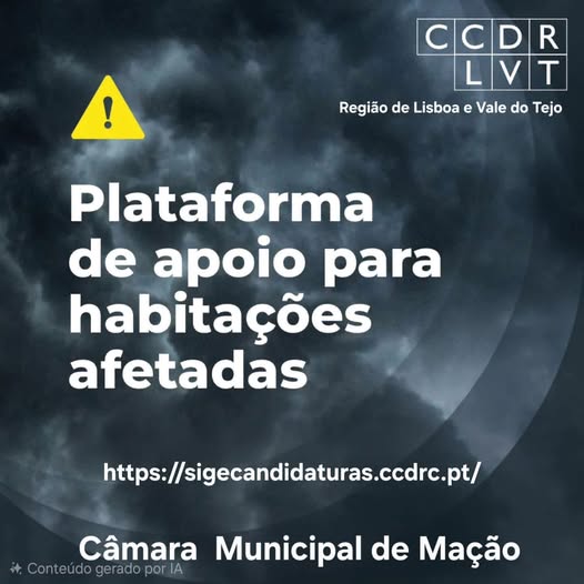 CCDR LVT - PLATAFORMA DE APOIO PARA HABITAÇÕES AFETADAS - TEMPESTADE KRISTIN
