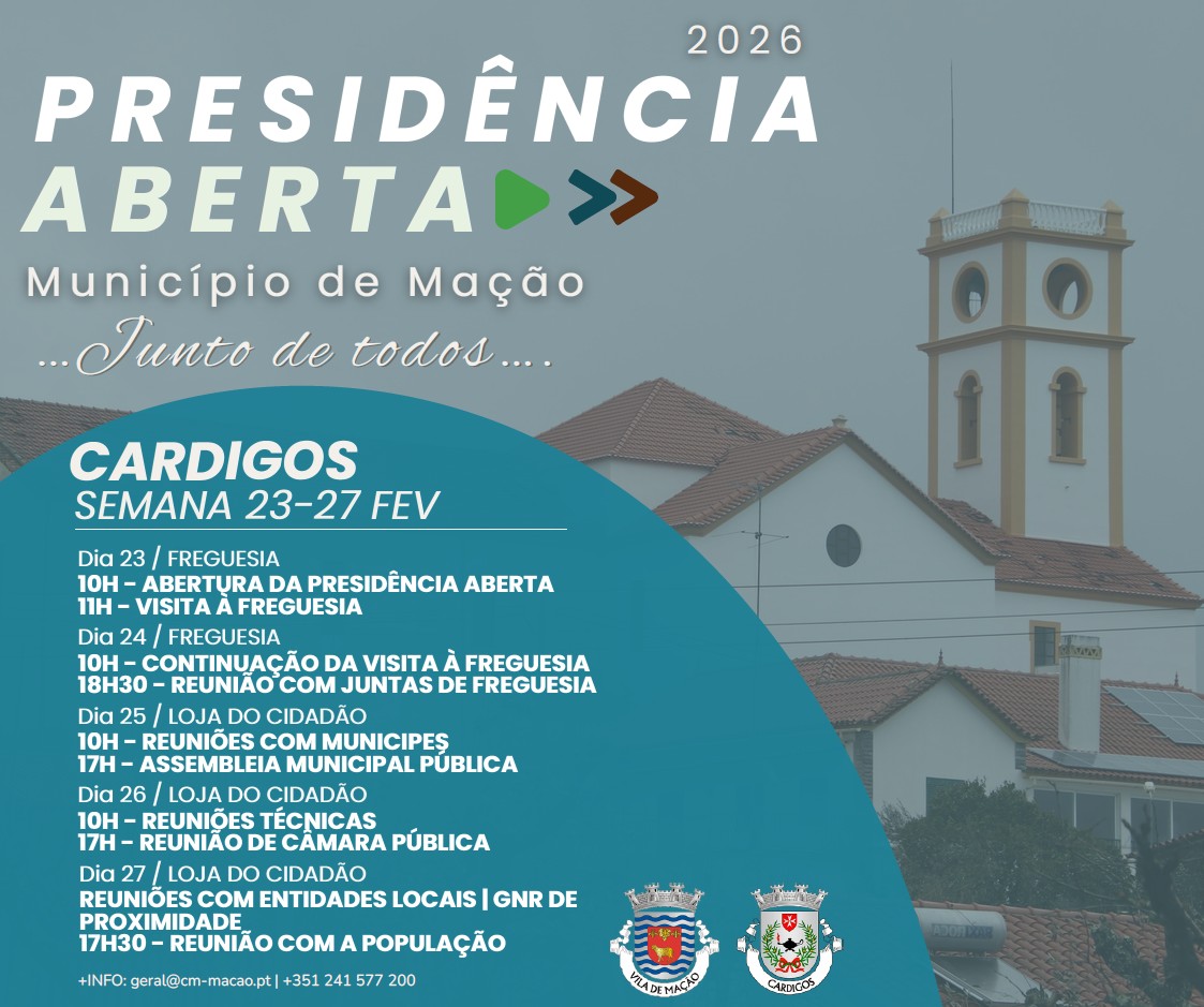 2.ª PRESIDÊNCIA ABERTA - MUNICÍPIO DE MAÇÃO